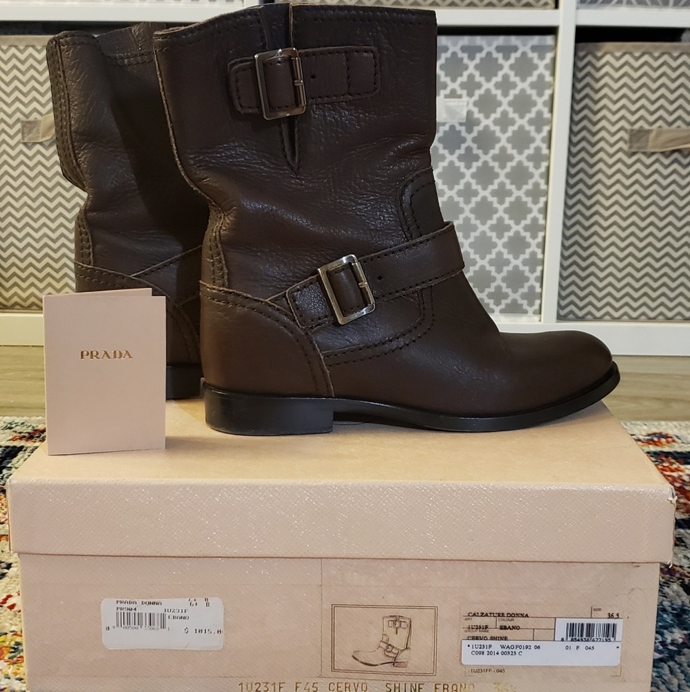 Prada booties 36.5